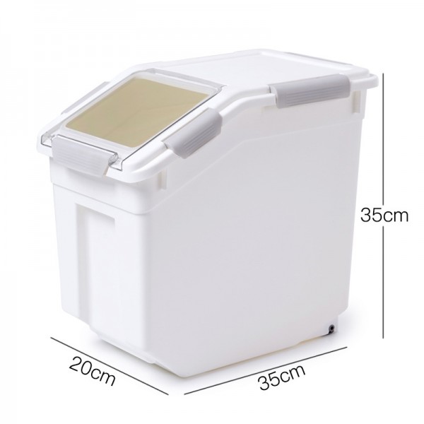 Kitchen Household Rice Bucket With Sealing Ring, 20kg, 30kg, Moisture-Proof Rice Storage Box, Flour And Miscellaneous Grain Rice Tank Storage Box